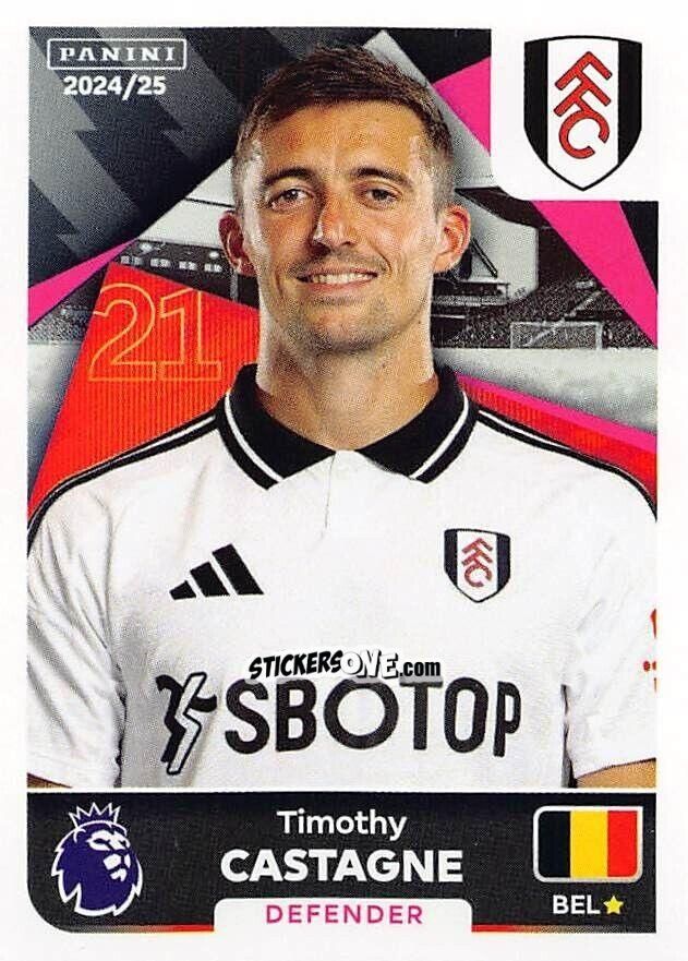Figurina Timothy Castagne - English Premier League 2024-2025
 n. 258 - Panini