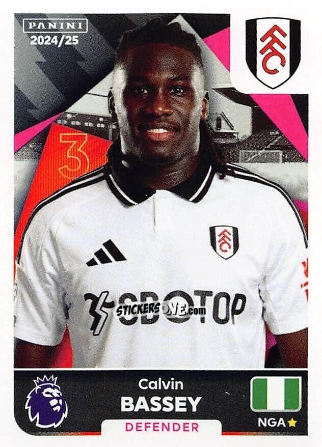Figurina Calvin Bassey - English Premier League 2024-2025
 n. 262 - Panini