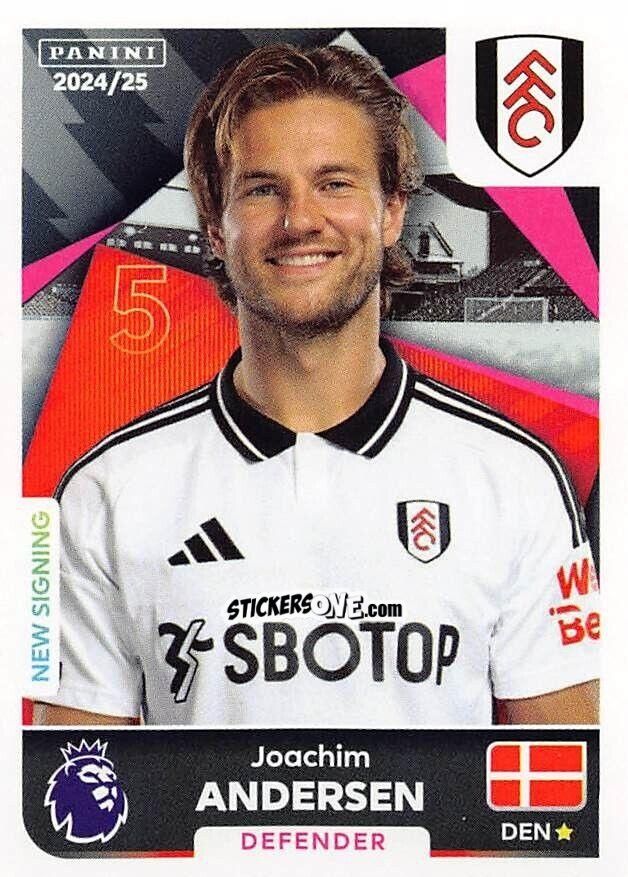 Cromo Joachim Andersen - English Premier League 2024-2025
 n. 263 - Panini