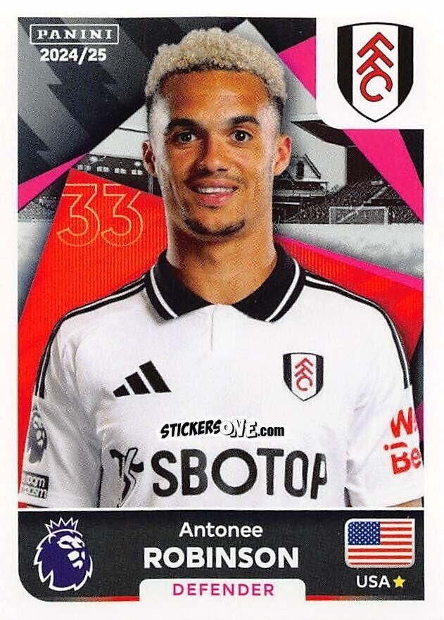 Sticker Antonee Robinson - English Premier League 2024-2025
 n. 266 - Panini