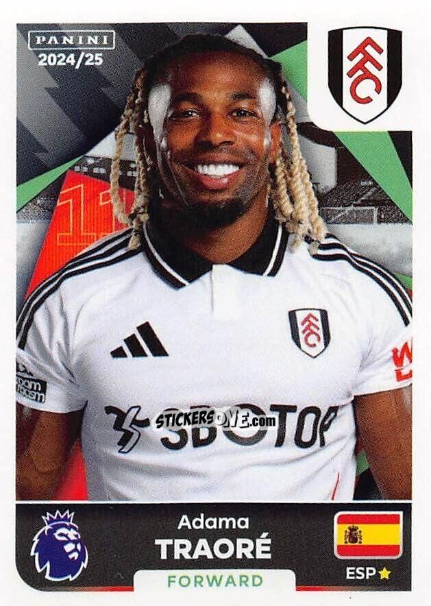 Cromo Adama Traoré - English Premier League 2024-2025
 n. 275 - Panini