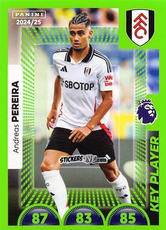 Sticker Andreas Pereira (Key Player) - English Premier League 2024-2025
 n. 281 - Panini