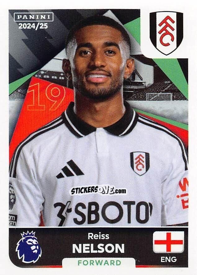 Sticker Reiss Nelson - English Premier League 2024-2025
 n. 282 - Panini