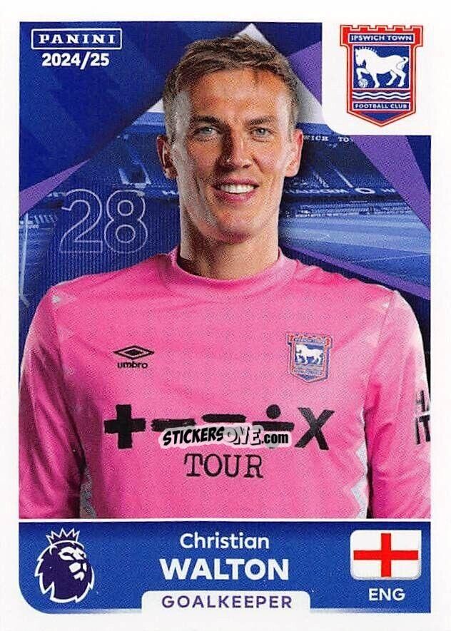 Sticker Christian Walton - English Premier League 2024-2025
 n. 286 - Panini