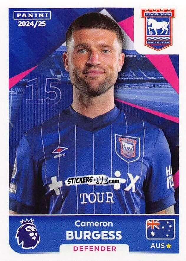 Sticker Cameron Burgess - English Premier League 2024-2025
 n. 292 - Panini