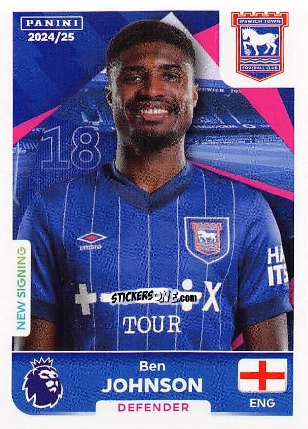Sticker Ben Johnson - English Premier League 2024-2025
 n. 293 - Panini