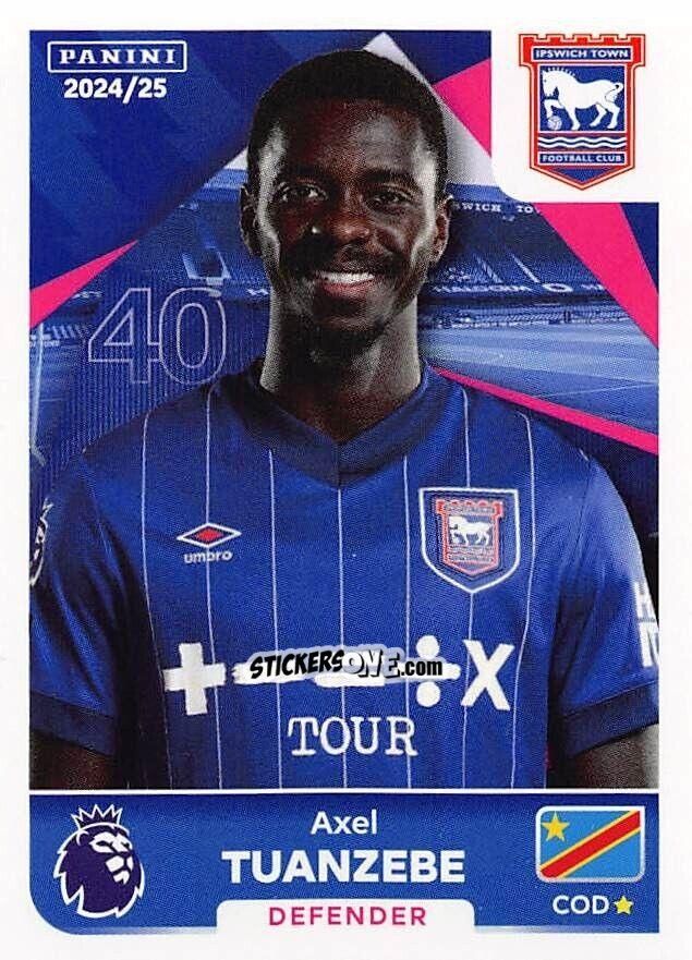 Figurina Axel Tuanzebe - English Premier League 2024-2025
 n. 294 - Panini