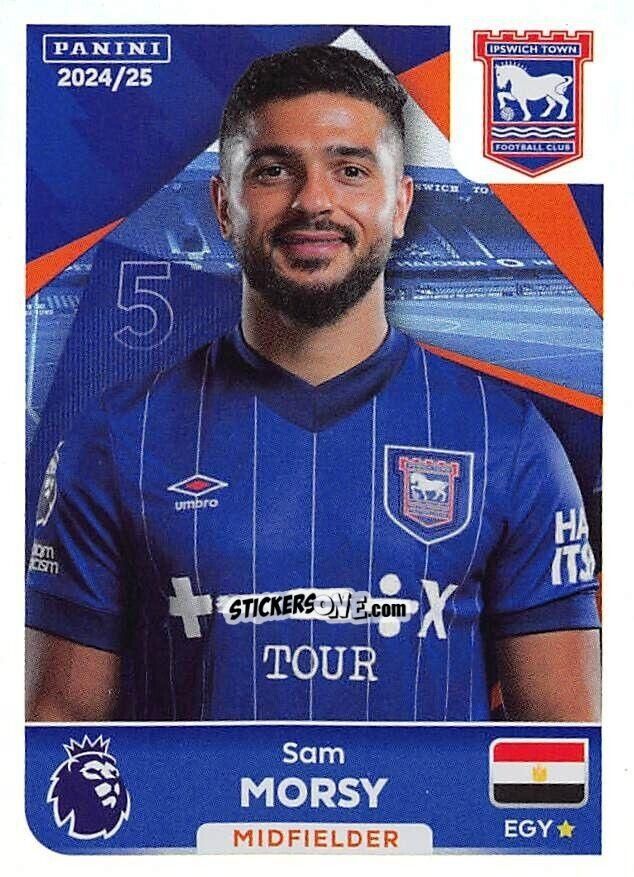 Sticker Sam Morsy (Captain) - English Premier League 2024-2025
 n. 295 - Panini