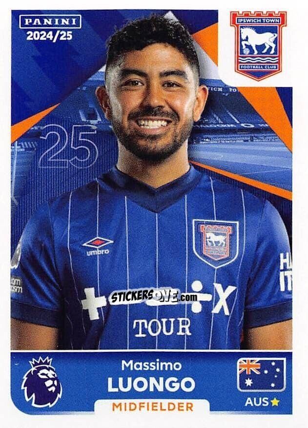 Sticker Massimo Luongo - English Premier League 2024-2025
 n. 301 - Panini