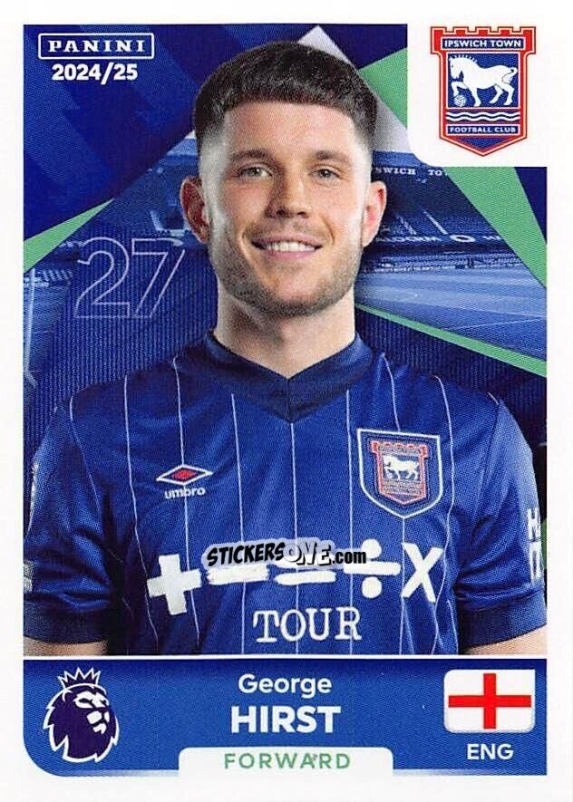 Sticker George Hirst - English Premier League 2024-2025
 n. 305 - Panini