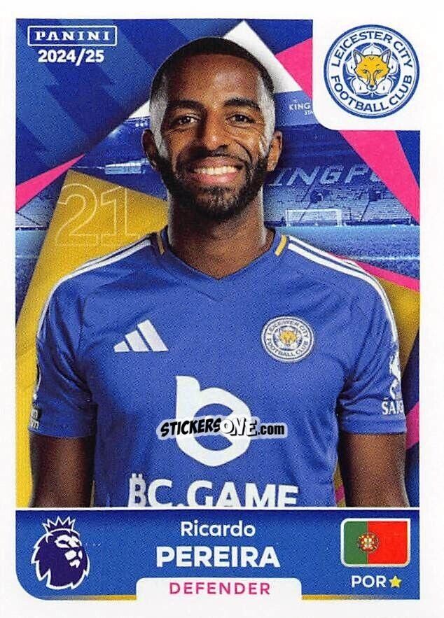 Figurina Ricardo Pereira - English Premier League 2024-2025
 n. 351 - Panini