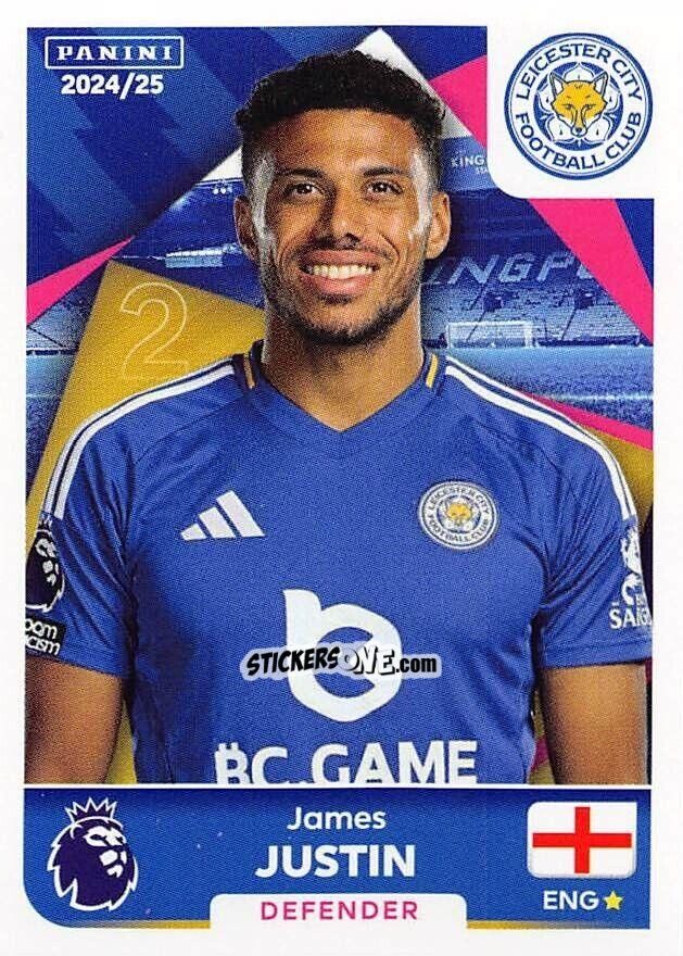 Sticker James Justin - English Premier League 2024-2025
 n. 353 - Panini