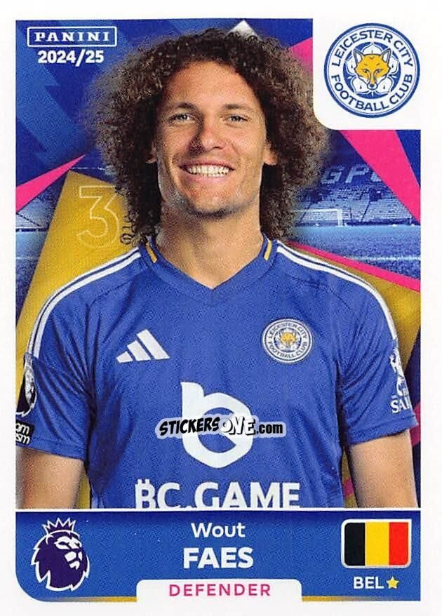 Sticker Wout Faes - English Premier League 2024-2025
 n. 354 - Panini