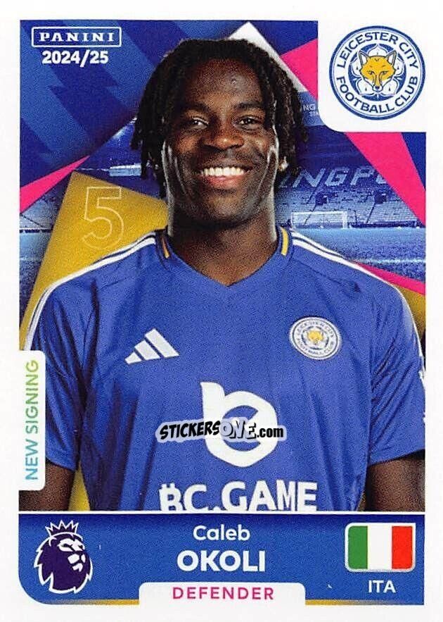 Figurina Caleb Okoli - English Premier League 2024-2025
 n. 356 - Panini
