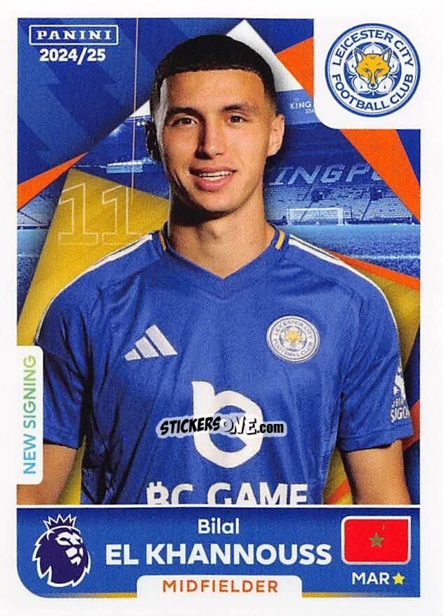 Sticker Bilal El Khannouss - English Premier League 2024-2025
 n. 360 - Panini