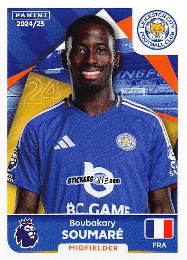 Sticker Boubakary Soumaré - English Premier League 2024-2025
 n. 363 - Panini