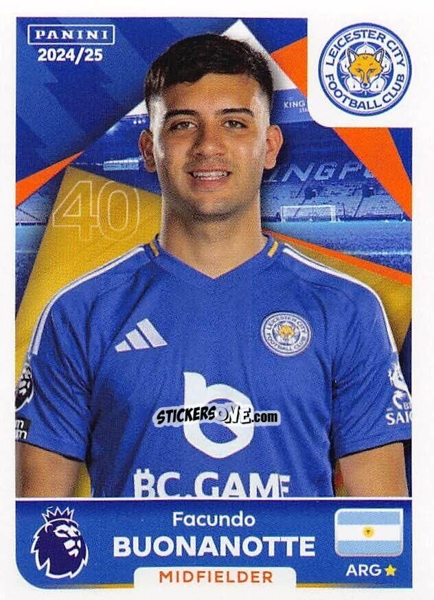 Figurina Facundo Buonanotte - English Premier League 2024-2025
 n. 364 - Panini