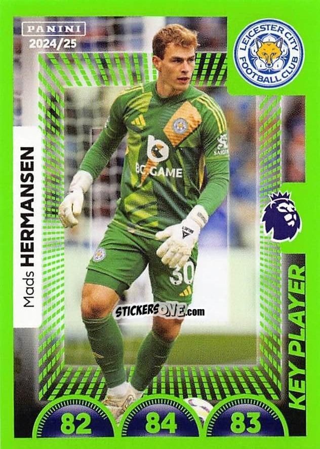 Sticker Mads Hermansen (Key Player) - English Premier League 2024-2025
 n. 372 - Panini