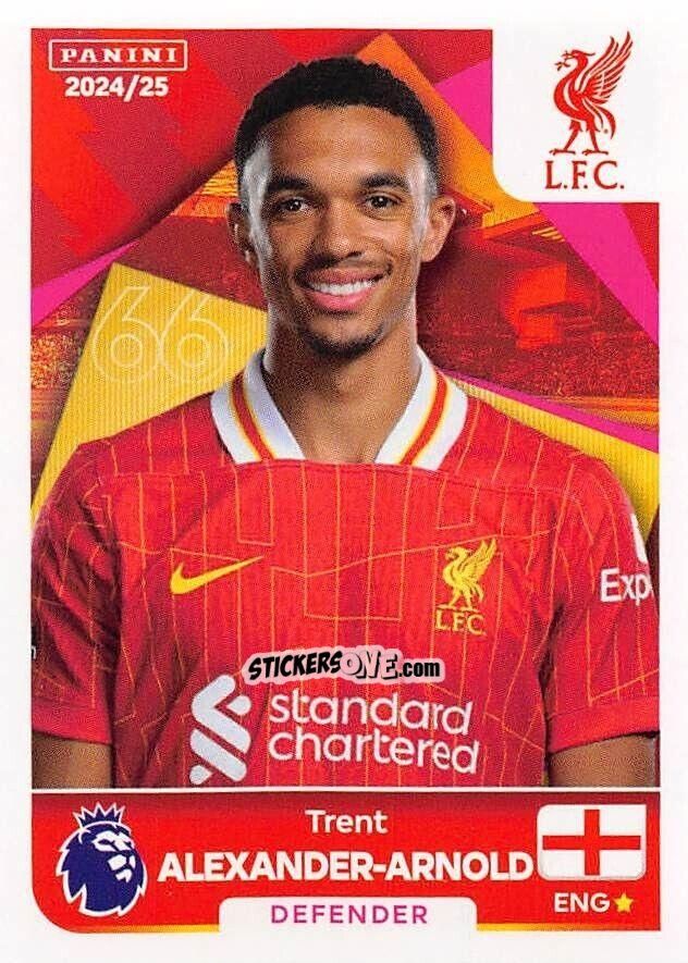 Sticker Trent Alexander-Arnold - English Premier League 2024-2025
 n. 380 - Panini