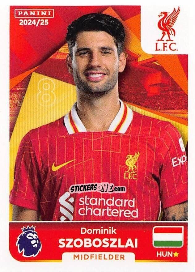 Cromo Dominik Szoboszlai - English Premier League 2024-2025
 n. 389 - Panini