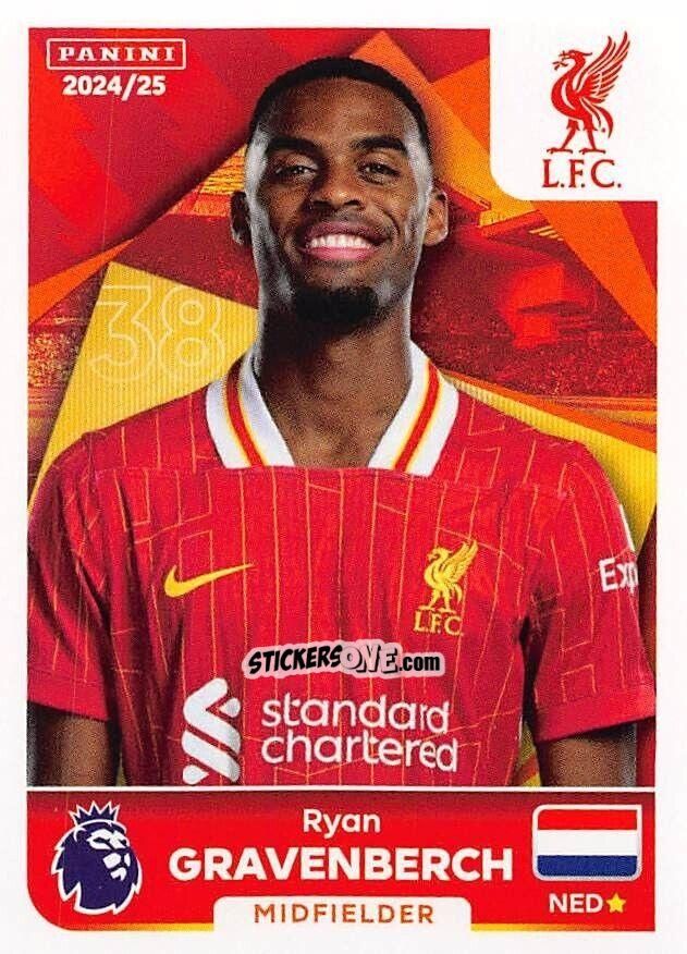 Sticker Ryan Gravenberch - English Premier League 2024-2025
 n. 393 - Panini