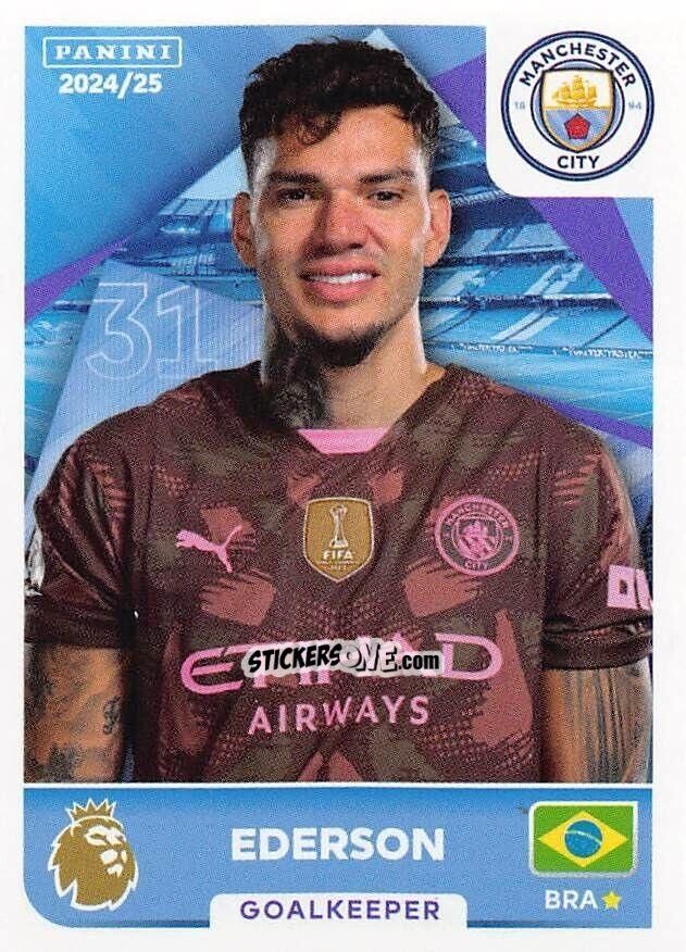 Sticker Ederson - English Premier League 2024-2025
 n. 407 - Panini