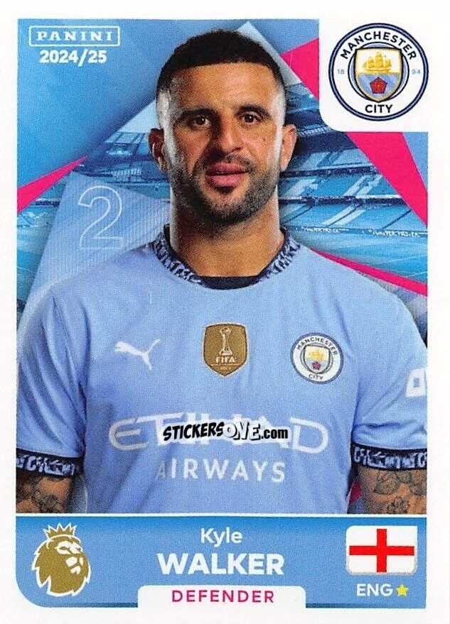 Sticker Kyle Walker - English Premier League 2024-2025
 n. 411 - Panini