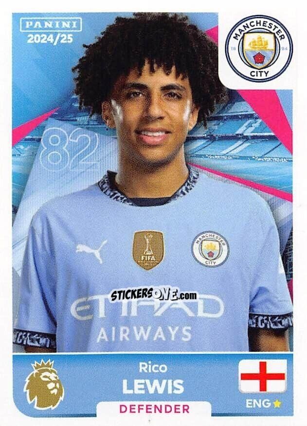 Figurina Rico Lewis - English Premier League 2024-2025
 n. 415 - Panini