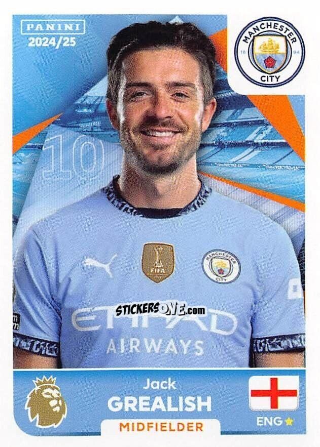 Figurina Jack Grealish - English Premier League 2024-2025
 n. 417 - Panini