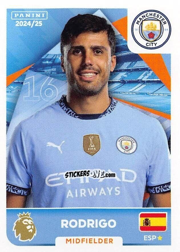 Sticker Rodri - English Premier League 2024-2025
 n. 419 - Panini