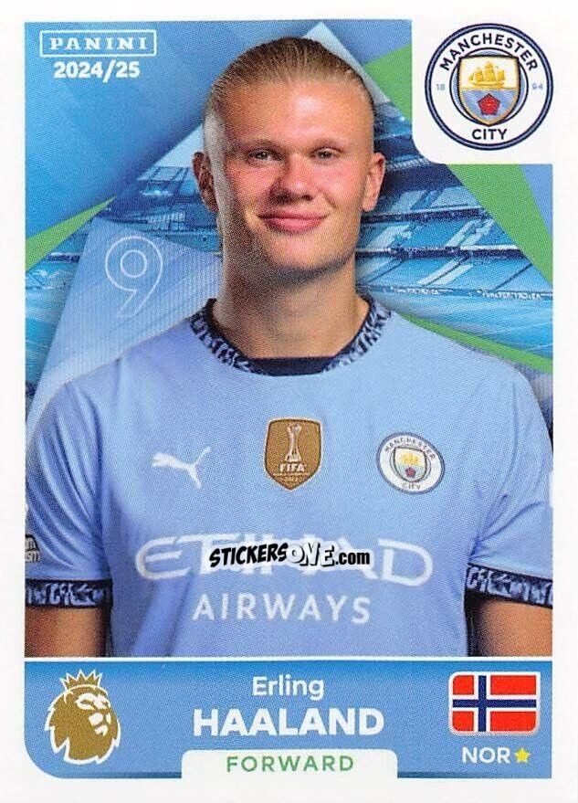 Sticker Erling Haaland - English Premier League 2024-2025
 n. 432 - Panini