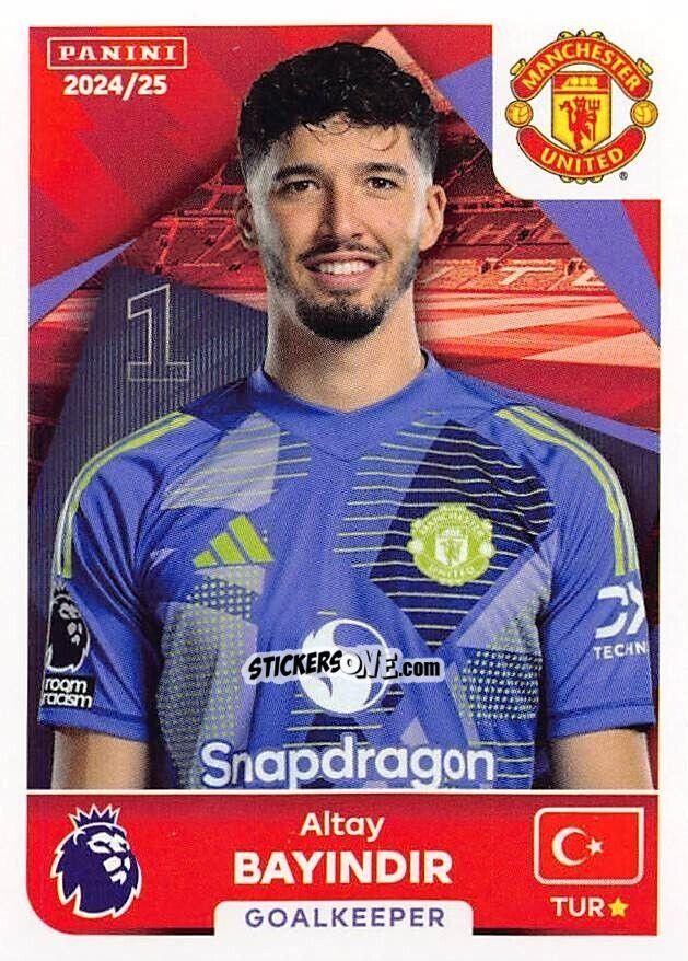 Sticker Altay Bayindir - English Premier League 2024-2025
 n. 435 - Panini