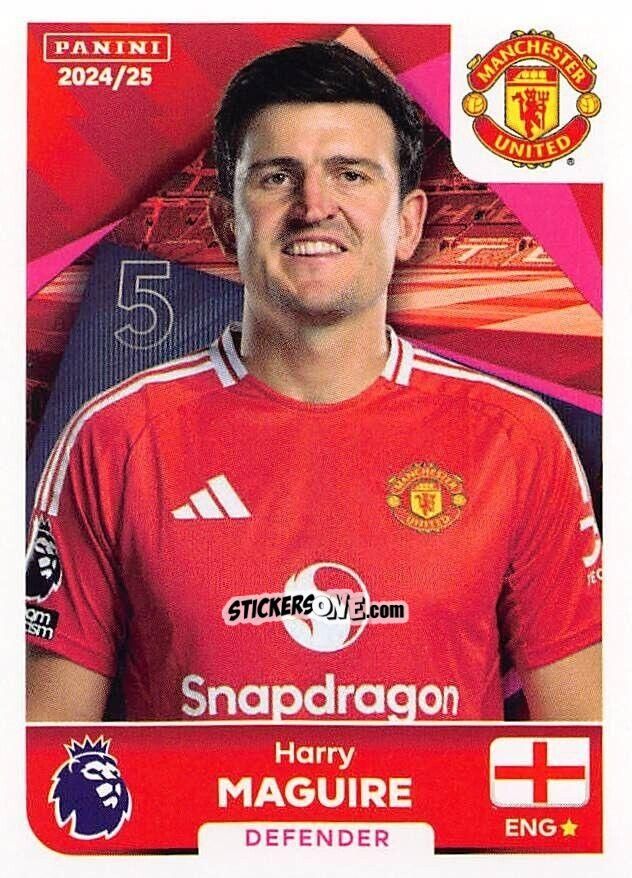 Sticker Harry Maguire - English Premier League 2024-2025
 n. 442 - Panini