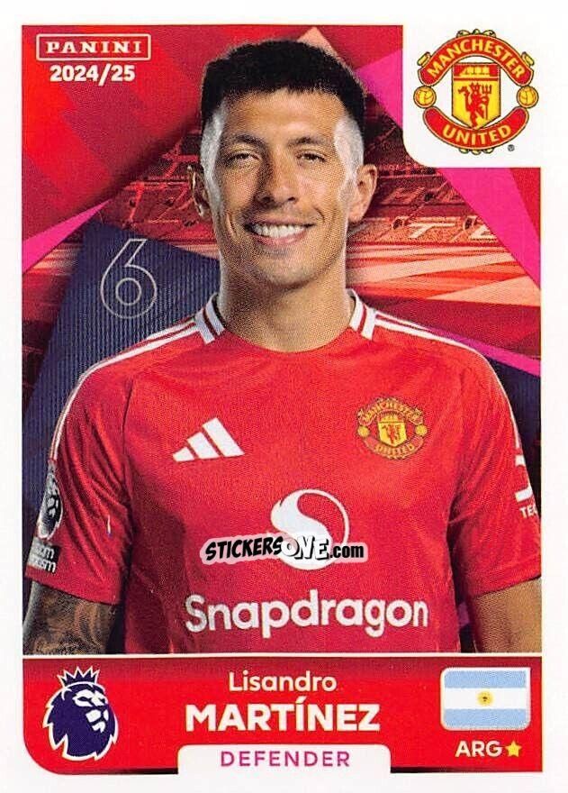 Sticker Lisandro Martínez - English Premier League 2024-2025
 n. 443 - Panini