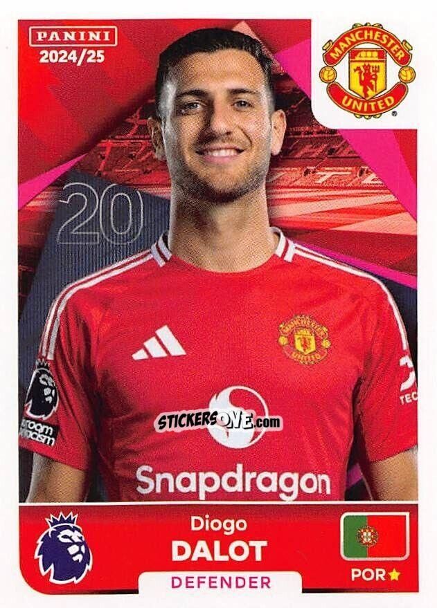 Sticker Diogo Dalot - English Premier League 2024-2025
 n. 444 - Panini