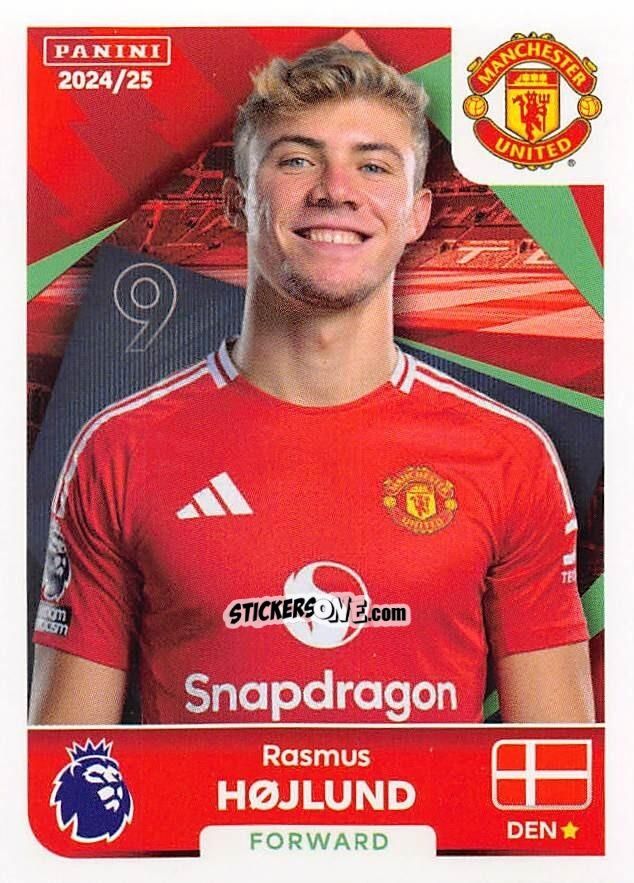 Sticker Rasmus Højlund - English Premier League 2024-2025
 n. 458 - Panini