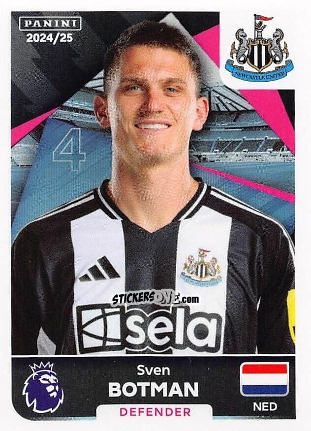 Sticker Sven Botman - English Premier League 2024-2025
 n. 470 - Panini