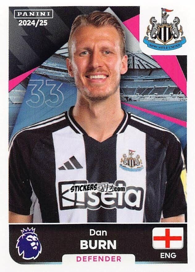 Sticker Dan Burn - English Premier League 2024-2025
 n. 475 - Panini