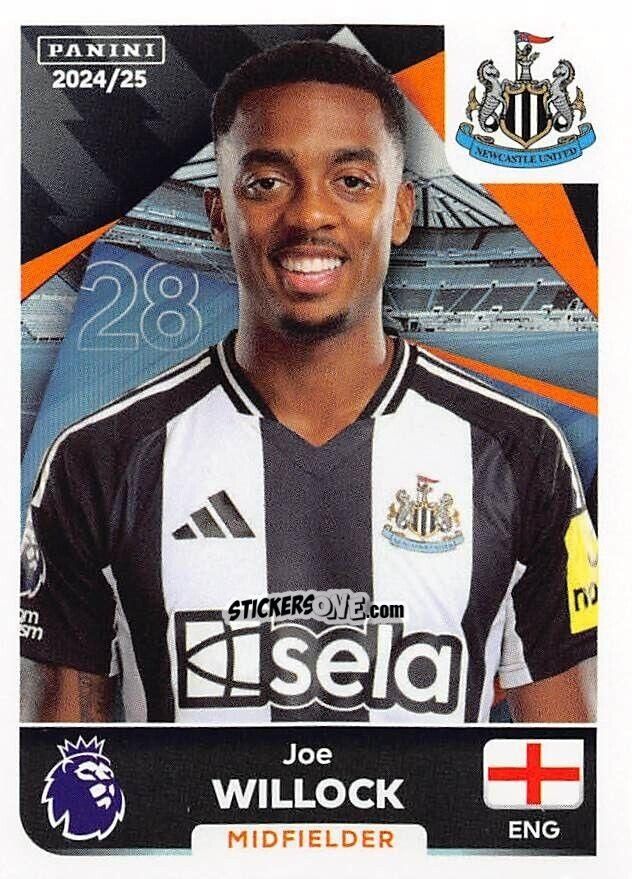 Sticker Joe Willock - English Premier League 2024-2025
 n. 480 - Panini