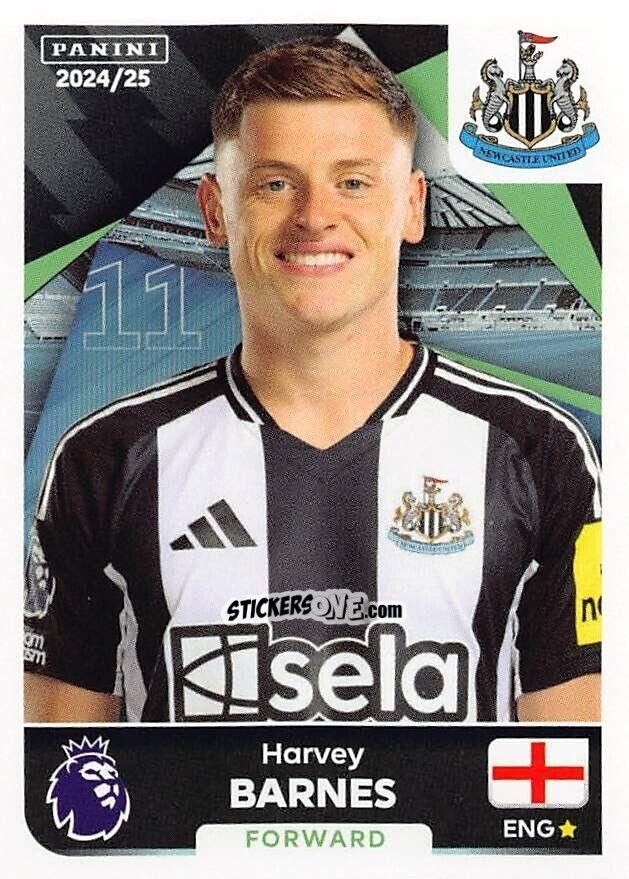 Sticker Harvey Barnes - English Premier League 2024-2025
 n. 484 - Panini