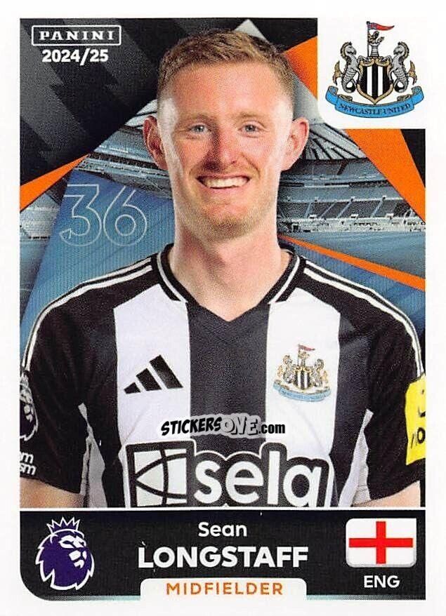 Sticker Sean Longstaff - English Premier League 2024-2025
 n. 487 - Panini