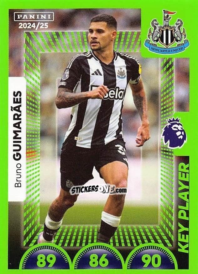 Sticker Bruno Guimarães (Key Player) - English Premier League 2024-2025
 n. 488 - Panini