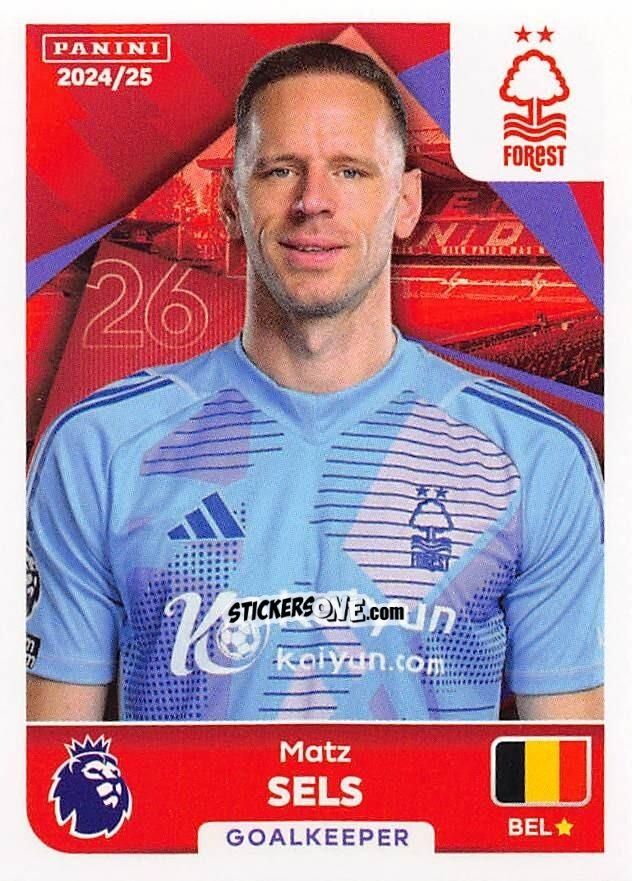 Sticker Matz Sels - English Premier League 2024-2025
 n. 493 - Panini