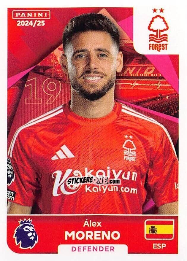 Sticker Álex Moreno - English Premier League 2024-2025
 n. 495 - Panini