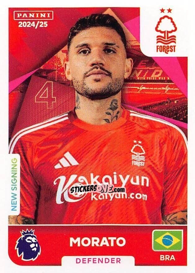 Figurina Morato - English Premier League 2024-2025
 n. 498 - Panini