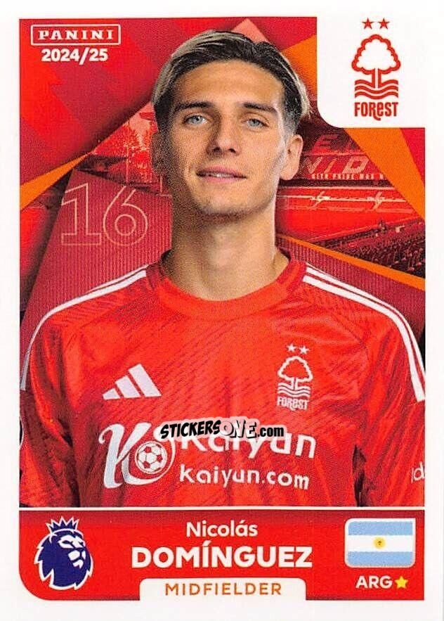 Sticker Nicolás Domínguez - English Premier League 2024-2025
 n. 507 - Panini