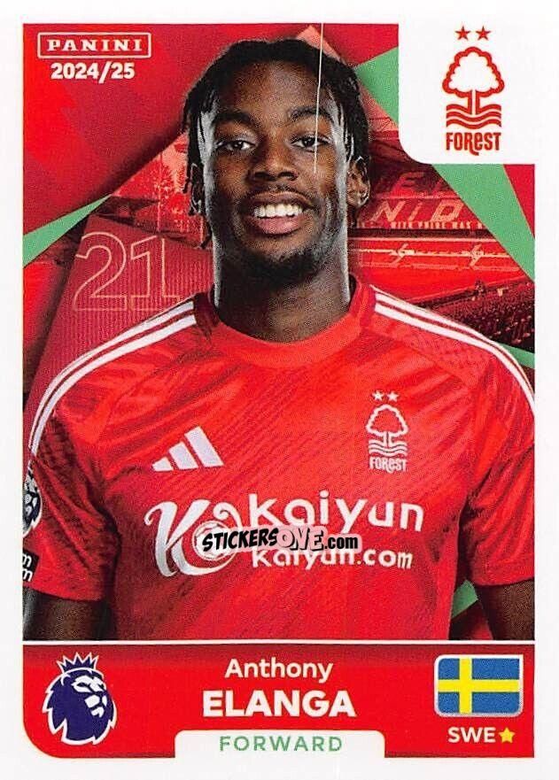 Figurina Anthony Elanga - English Premier League 2024-2025
 n. 513 - Panini