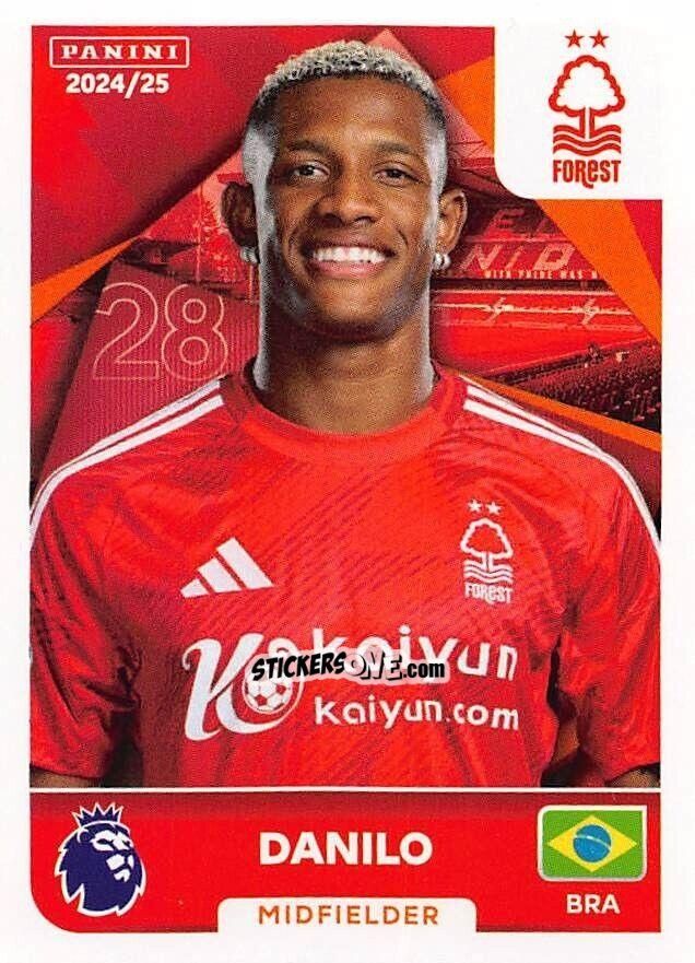 Sticker Danilo - English Premier League 2024-2025
 n. 516 - Panini