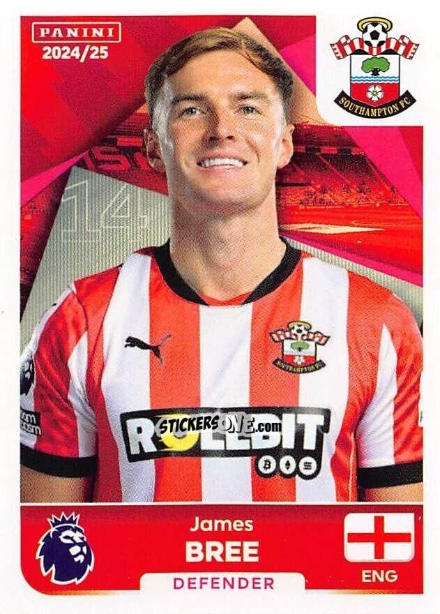 Cromo James Bree - English Premier League 2024-2025
 n. 530 - Panini