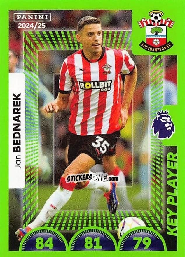 Figurina Jan Bednarek (Key Player) - English Premier League 2024-2025
 n. 546 - Panini